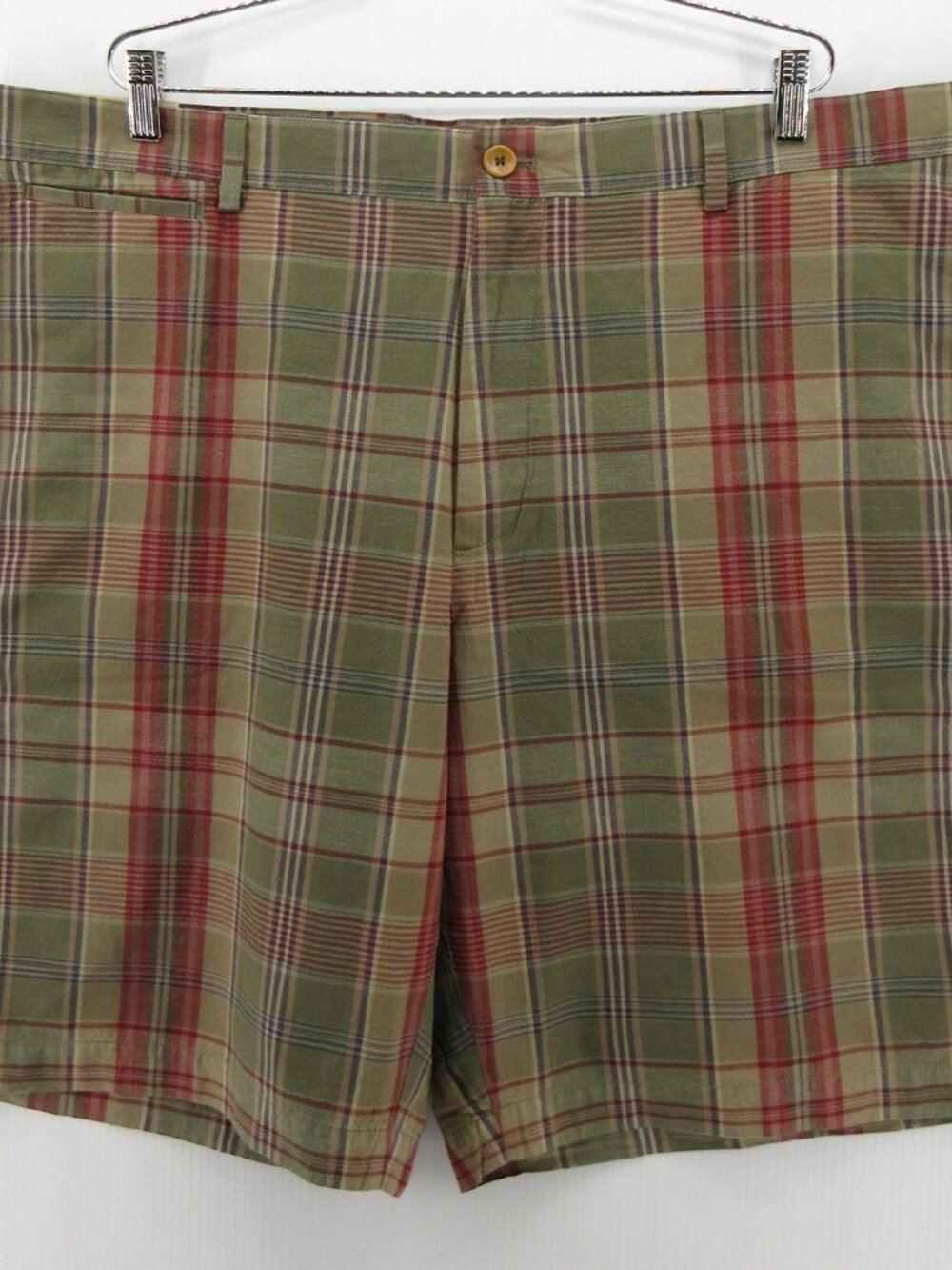 Banana Republic Shorts 44 Madras Plaid Chino Heritage Y2K Colorful NEW